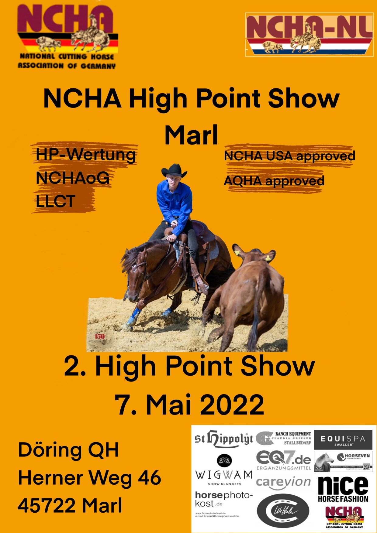 High Point Show DÖRING QH am 7.5.2022 NCHA of Germany
